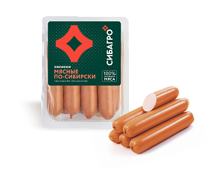 СОСИСКИ МЯСНЫЕ ПО-СИБИРСКИ, 400г